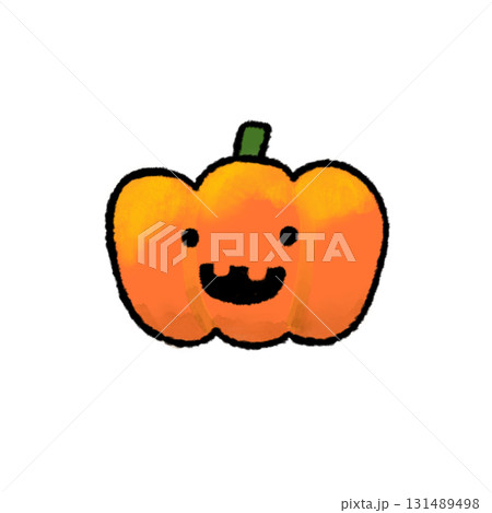 かわいいハロウィンのかぼちゃのイラスト かわいいハロウィンのかぼちゃのイラスト 131489498