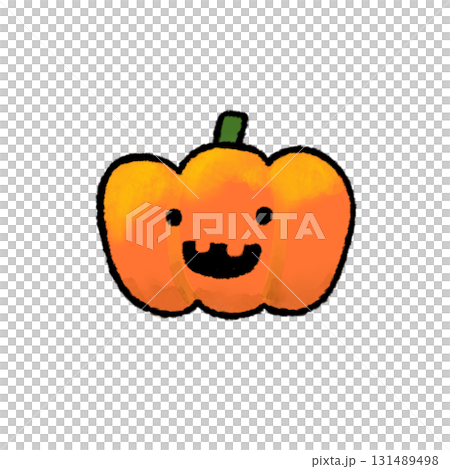 かわいいハロウィンのかぼちゃのイラスト かわいいハロウィンのかぼちゃのイラスト 131489498