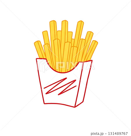 フライドポテトのアイコンイラスト フライドポテトのアイコンイラスト 131489767
