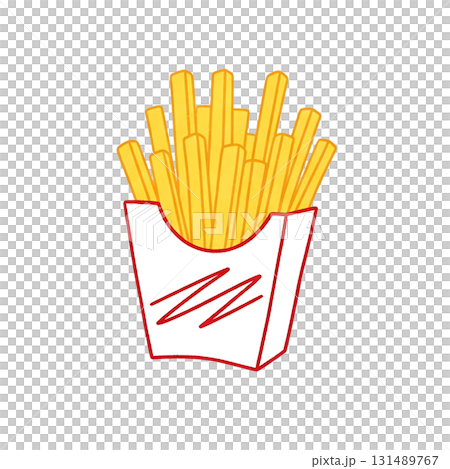 フライドポテトのアイコンイラスト フライドポテトのアイコンイラスト 131489767