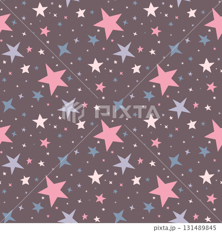 starry doodle pattern 131489845