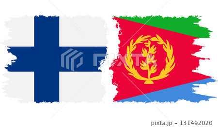 Eritrea and Finland grunge flags connection vector Eritrea and Finland grunge flags connection vector 131492020