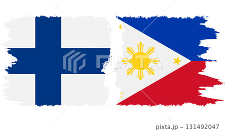 Philippines and Finland grunge flags connection vector Philippines and Finland grunge flags connection vector 131492047