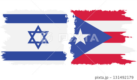 Puerto Rico and Israel grunge flags connection vector Puerto Rico and Israel grunge flags connection vector 131492179