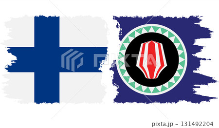 Bougainville and Finland grunge flags connection vector Bougainville and Finland grunge flags connection vector 131492204