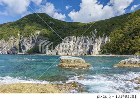 秋の仏ヶ浦の風景　青森県佐井村 131493381