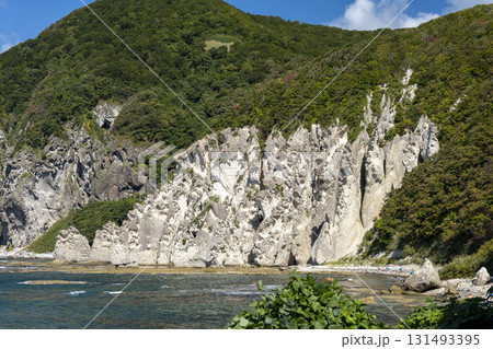 秋の仏ヶ浦の風景　青森県佐井村 131493395