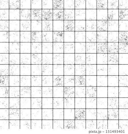 Distressed mosaic tile grid pattern background Distressed mosaic tile grid pattern background 131493401