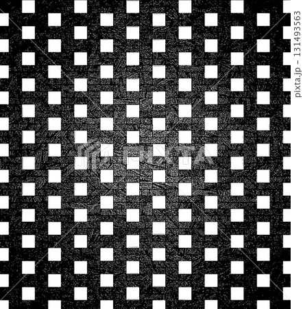 Black and white grid pattern weaving abstract background 131493563
