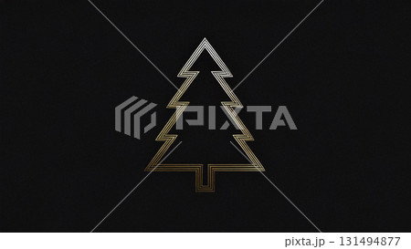 輝くクリスマスツリー 131494877