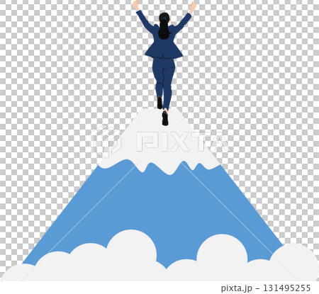 Illustration of a roadmap to achieving your goals 131495255