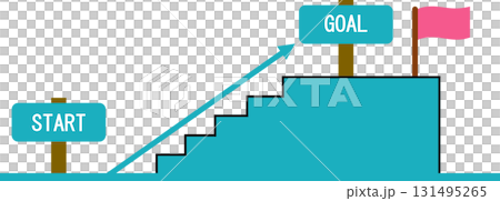 Illustration of a roadmap to achieving your goals Illustration of a roadmap to achieving your goals 131495265