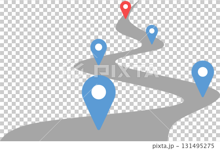 Illustration of a roadmap to achieving your goals Illustration of a roadmap to achieving your goals 131495275