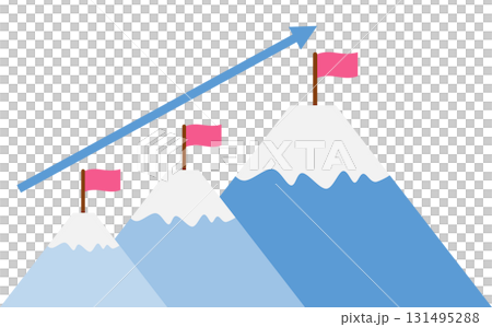 實現目標的路線圖插圖 131495288