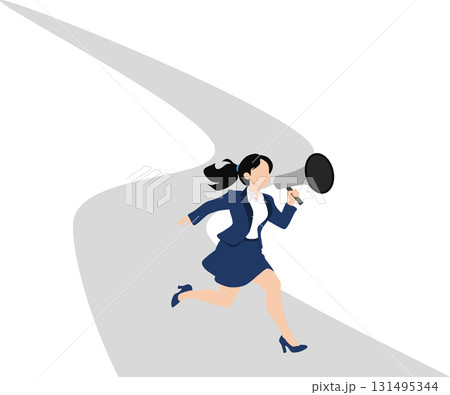 目標達成へのロードマップのイラスト 目標達成へのロードマップのイラスト 131495344