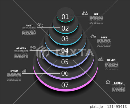 Infographic design template with place for your data. Vector illustration. Infographic design template with place for your data. Vector illustration. 131495418
