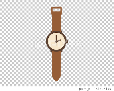 Simple wristwatch illustration 131496155