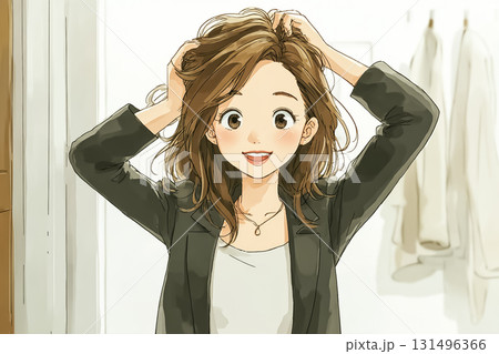 美優シリーズ:出勤前に身支度を整える 美優シリーズ:出勤前に身支度を整える 131496366