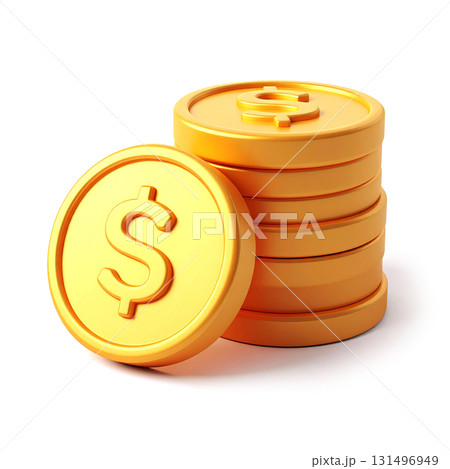 金貨の3Dイラスト 131496949