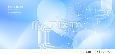 幾何学 抽象 ストライプ ライン 六角形 科学 背景 131497801