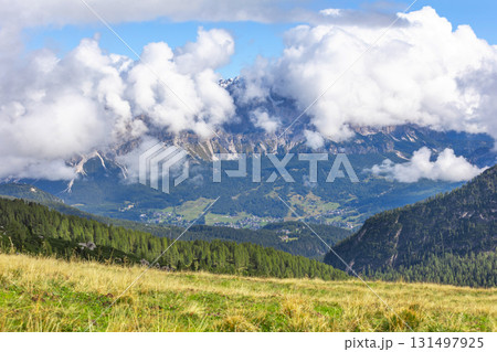 Italian Dolomite Alps mountains, Italy 131497925