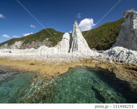 秋の仏ヶ浦の風景　青森県佐井村 131498253
