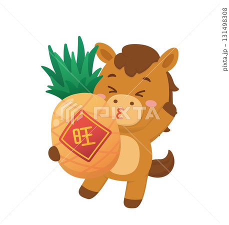 馬 午 茶色 131498308
