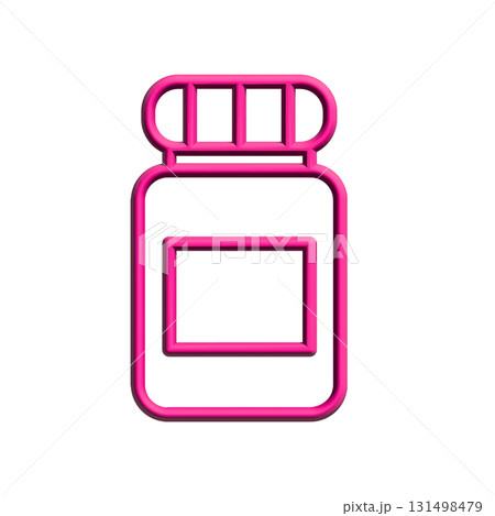 Medicine bottle icon design template 131498479