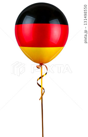 ドイツの国旗の柄の風船。 131498550