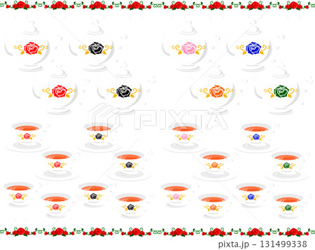 トランプ柄ティーポット＆ティーカップセット 131499338