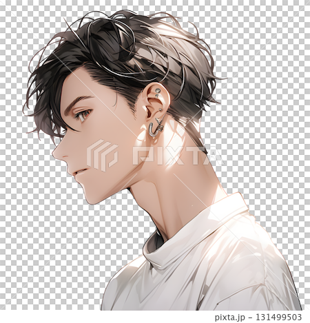 側面男性插畫 | 酷炫時尚的角色設計 側面男性插畫 | 酷炫時尚的角色設計 131499503