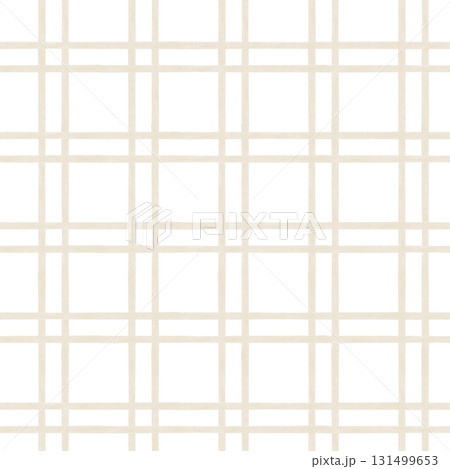 Seamless light beige checkered pattern and circles with jagged edges. Repeat pattern abstract checkered with jagged edges geometric design. Minimalist watercolor background for textile Seamless light beige checkered pattern and circles with jagged edges. Repeat pattern abstract checkered with jagged edges geometric design. Minimalist watercolor background for textile 131499653