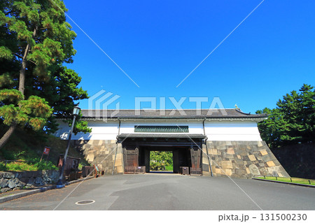 東京都千代田区皇居外苑、桜田門の風景 東京都千代田区皇居外苑、桜田門の風景 131500230