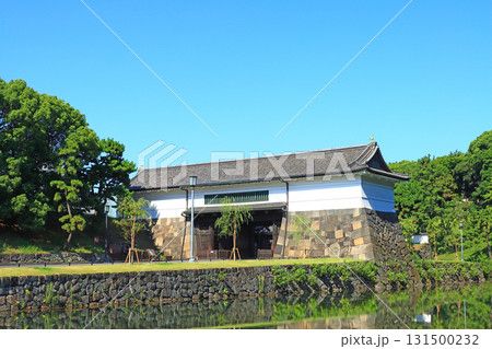 東京都千代田区皇居外苑、桜田門の風景 131500232