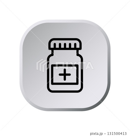 Medicine jar icon design template Medicine jar icon design template 131500413