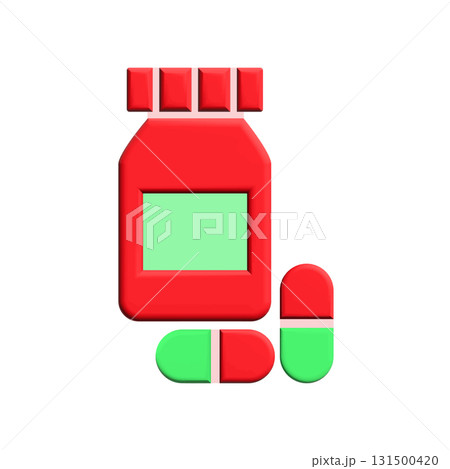 Medicine bottle icon design template Medicine bottle icon design template 131500420