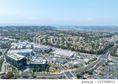 Aerial view of Del Mar Neighborhood, San Diego County Aerial view of Del Mar Neighborhood, San Diego County 131500622