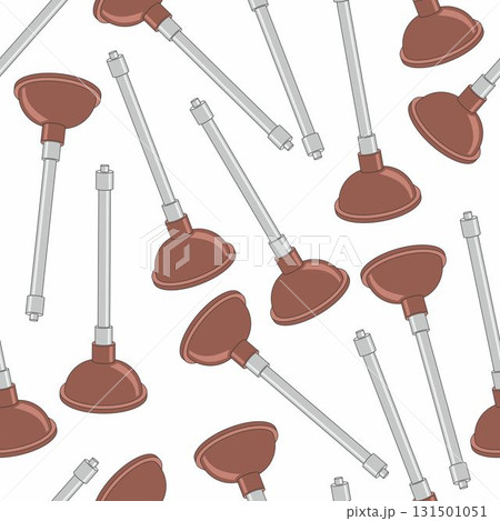 Brown Pump cartoon seamless pattern. Light gray background. Brown Pump cartoon seamless pattern. Light gray background. 131501051