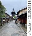 京都東山　八坂の塔と街並みの風景 131502218