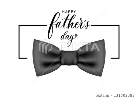 Father's Day vector layout. Classic bow tie on white. Father's Day vector layout. Classic bow tie on white. 131502385