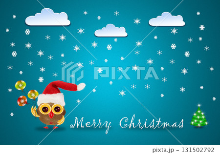 Merry Christmas and Happy New year, winter card concept Merry Christmas and Happy New year, winter card concept 131502792