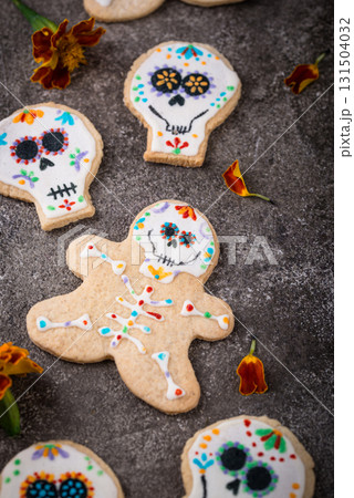 Mexican Halloween Dia de los Muertos cookies Mexican Halloween Dia de los Muertos cookies 131504032