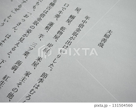 織田作之助「夫婦善哉」冒頭 織田作之助「夫婦善哉」冒頭 131504560