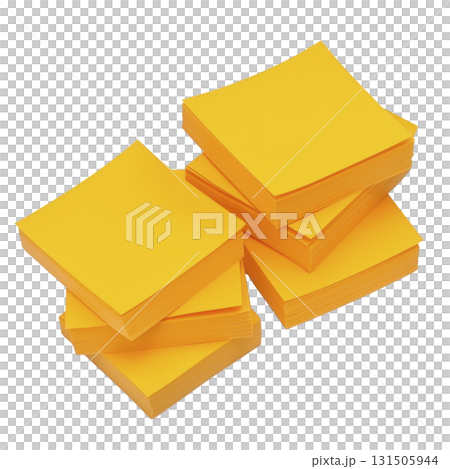 Bright yellow sticky notes are stacked in multiple piles, ready for use in organizing tasks or jotting down reminders. vibrant color adds cheerful touch to any workspace Bright yellow sticky notes are stacked in multiple piles, ready for use in organizing tasks or jotting down reminders. vibrant color adds cheerful touch to any workspace 131505944