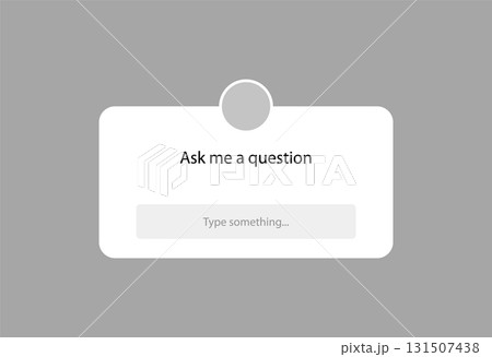 Question media button message concept. Isolated question vector symbol concept. 131507438