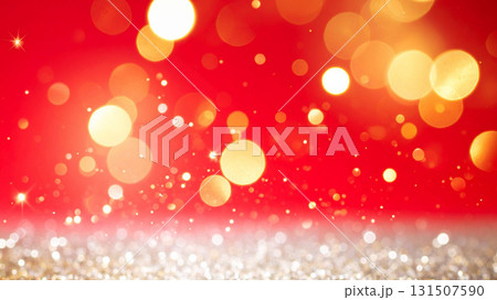 赤いグラデーションにキラキラした光が浮かぶ背景画像 赤いグラデーションにキラキラした光が浮かぶ背景画像 131507590