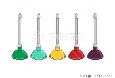 Colorful five pumps isolated on white background. Set or collection. Colorful five pumps isolated on white background. Set or collection. 131507781