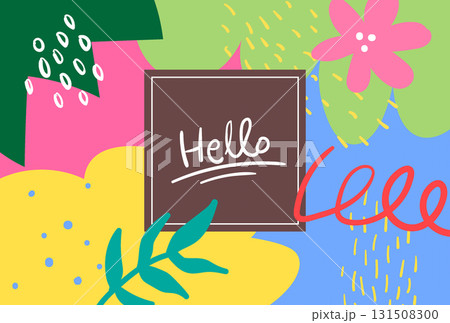 Colorful abstract background pattern and banner design 131508300