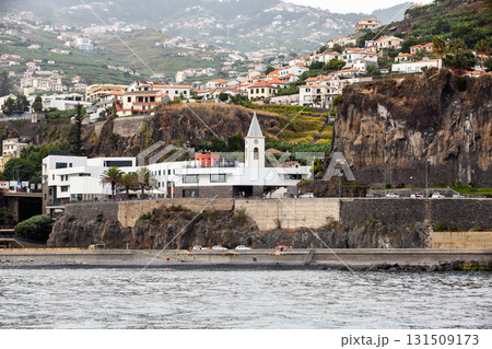 Porto de Camara de Lobos, Madeira, Portugal. Igreja Matriz de Sao Sebastiao 131509173