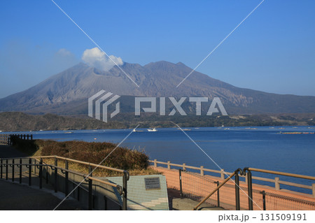 道の駅たるみずから見た桜島 131509191